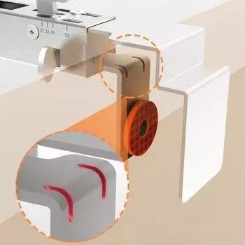 Регулируемый зажим для фиксации ящика, металлический зажим для установки передней части ящика, прочный, универсальный A