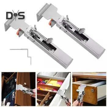 Регулируемый зажим для фиксации ящика, металлический зажим для установки передней части ящика, прочный универсальный зажим для крепления шкафа, плотницкий инструмент для деревообработки и бытовых нужд A
