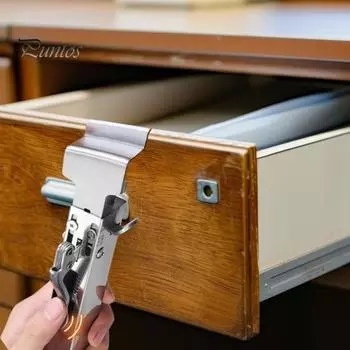 Регулируемый зажим для фиксации ящика, металлический зажим для установки передней части ящика, прочный универсальный зажим для крепления шкафа, плотницкий инструмент для деревообработки и бытовых нужд A