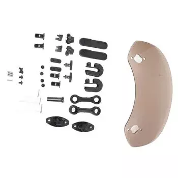 Регулируемый зажим на ветровое стекло, дефлектор, аксессуары для лобового стекла для мотоцикла, желтовато-коричневый