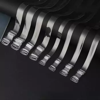 Регулируемый женский прозрачный нескользящий невидимый ремешок для бюстгальтера 1.0cm