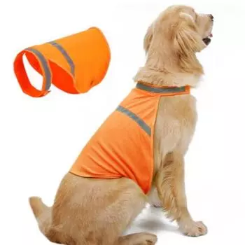 Регулируемый жилет безопасности для собак светоотражающая флуоресцентная одежда для домашних животных куртка для щенков чихуахуа S жёлтый