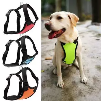 Регулируемый жилет для собак, автомобильный ремень безопасности для щенков, дорожная одежда S чёрный