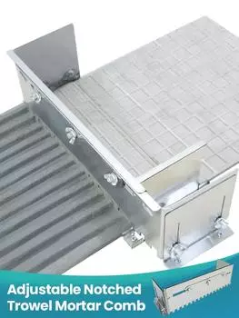 Регулируемый зубчатый шпатель для раствора 300-800 мм для быстрого и равномерного нанесения клея на пол