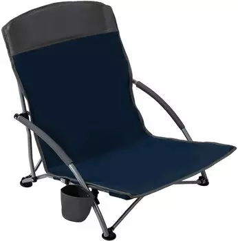 Регулярный импорт Pacific Pass Camp Chair Складной пляжный стул с сумкой для напитков [японский продукт] Держатель/Хранение
