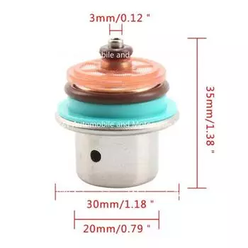 Регулятор давления топлива 61015-04A подходит для модифицированных деталей Harley Davidson 55-62Psi для автомобильных и мотоциклетных деталей CHINA