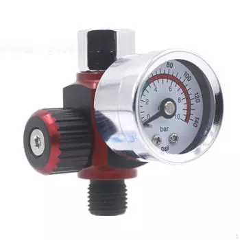 Регулятор давления воздуха распыления Манометр Аксессуары для замены регулятора 140 PSI Высокий