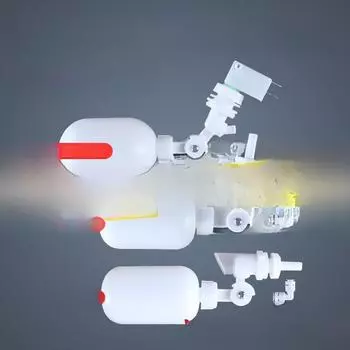 Регулятор уровня воды с механическим поплавковым клапаном для очистки питьевой воды в баках и ведрах. 2-point float top loading, 350 pieces per box