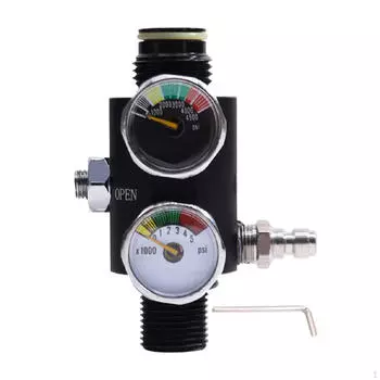 Регулятор воздушного бака с клапаном баллона для дайвинга с манометром для активного отдыха Style A