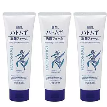 Reihaku Hatomugi facial cleansing foam 170g x 3 pieces
