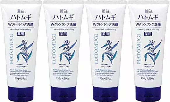 Reihaku Medicated Coix Grass W Очищающая пенка 130 г x 4 шт. [Оптовая закупка]