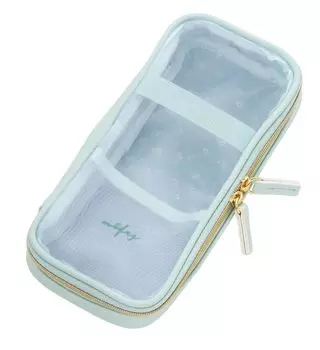 Reimei Fujii Pen Case Nofes Round Mesh Mint Blue NSF1221A