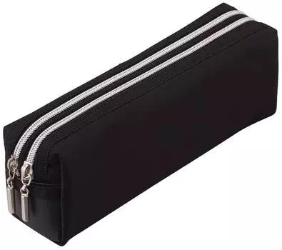 Чехол для ручек Reimei Fujii Pencil Case Double Zipper Large Black FY279B чёрный