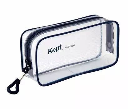 Reimei Fujii Pen Case Pencil Case Kept Clear Pen Pouch Navy KPF902K