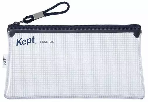 Reimei Fujii Pencil Case Kept Clear Pencil Case Navy KPF603K