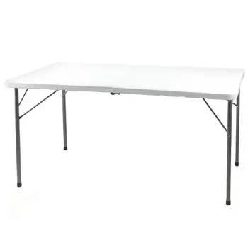 Reinforced plastic top plate folding work table (width 150cm) OST-150 [product] белый