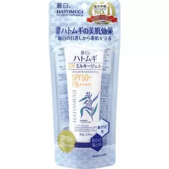 Reishaku Hatomugi UV Milky Gel SPF50+ PA++++ Тип тюбика 80 г