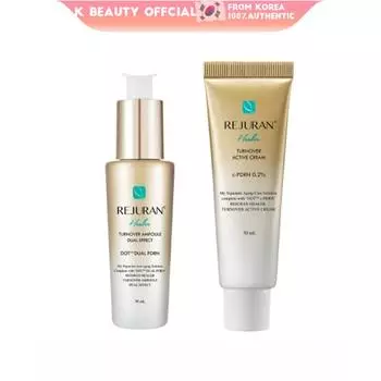 REJURAN Healer Turnover Active Cream 50 мл/Dual Effect Ampoule 30 мл, улучшает естественную функцию обновления уставшей, стрессовой, проблемной кожи
