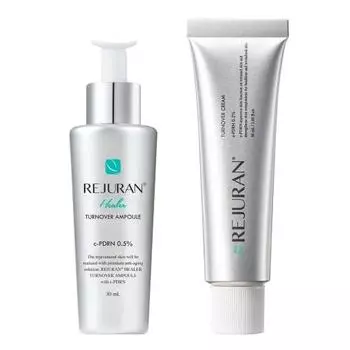 REJURAN Official REJURAN Silver Set / Turnover Ampoule 30mL + Turnover Cream 50mL Serum Skin Care Korean Cosmetics