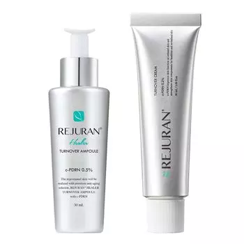 REJURAN Официальный набор REJURAN Silver, ампула Turnover 30 мл, крем Turnover 50 мл, сыворотка PDRN, уход за кожей, корейская косметика / +
