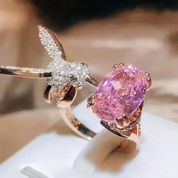 Рекомендует женское кольцо Haute Couture Design Colored Treasure, имитация кольца Santa Maria Sea Blue Treasure Hummingbird Ring