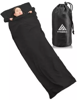 [Рекомендуется инструктором Camp Association] Внутренний спальный мешок, легкая внутренняя простыня для альпинизма, двойная молния, полностью стираемый, можно открыть