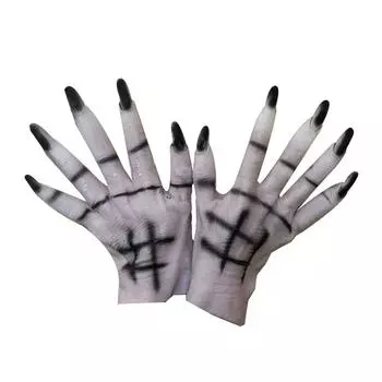 Реквизит для фестиваля ужасов, ролевые игры с животными, макияж для вечеринок в стиле ужасов One Size белый