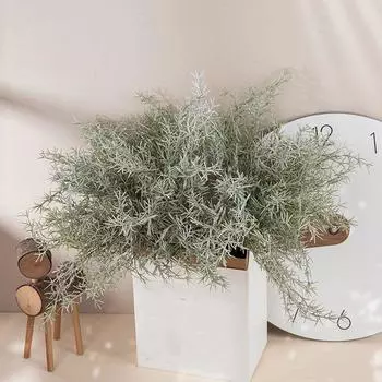 Реквизит для фотосъемки Реалистичные искусственные растения розмарина, сделанные своими руками Зеленые кустарники, нецветные искусственные цветы, декор комнаты