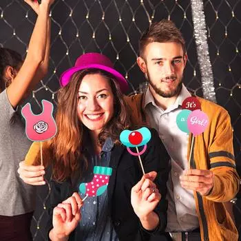 Реквизит для фотосессии на детском празднике, товары для украшения дня рождения, товары для детского праздника розовый