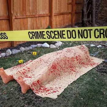 Реквизит для Хэллоуина Лежащий труп Украшение Труп Реквизит Уличный Ужас Смерть Жертва Украшения Дом с Привидениями Лежащий Ужасающий Труп