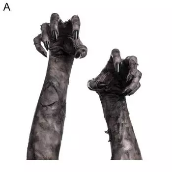 Реквизит для игрового костюма, украшения для вечеринки в честь Хэллоуина, стикер на стену, высокая прочность, водостойкий ПВХ, призрак, наклейка на стену в форме руки A