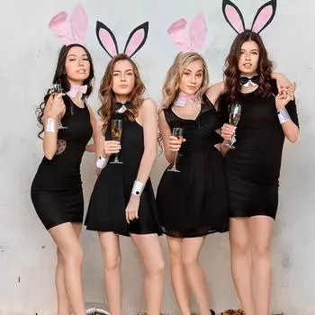 Реквизит для косплея пасхального кролика для вечеринки, забавный костюм кролика, повседневная повязка на голову с ушками кролика на Хэллоуин