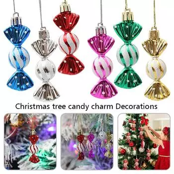 Реквизит для окна, круглый конфетный счетчик, украшения, рождественская елка, подвесное рождественское украшение, подарочная коробка