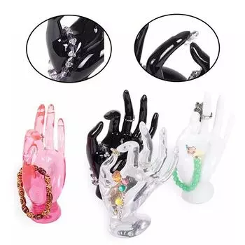 Реквизит для отпечатков пальцев, кольцо, модель руки, аксессуары, подставка, браслет, подставка для ювелирных изделий белый