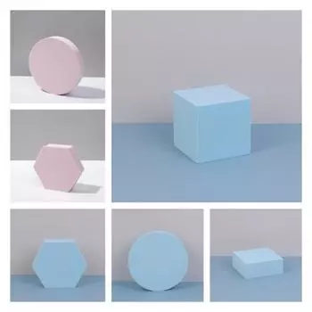 Реквизит для съемки, геометрический стерео, красивый, многоцветный, легко чистится, стол для фотографий, куб для фотографий A белый