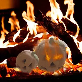 Реквизит для украшения вечеринки в честь Хэллоуина, керамические изделия ручной работы, духовки, керамические украшения в виде огненного шара One Size