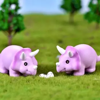 Реквизит, фигурка динозавра, изысканное качество изготовления, смола, микропейзаж, веселое украшение динозавра для рабочего стола синий