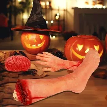 Реквизит ужасов на Хэллоуин Напугайте своих гостей поддельными частями тела, имитирующими широкое применение протезов