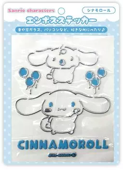 Рельефная наклейка с персонажами Sanrio, наклейка-эмблема, наклейка на автомобиль (корица)