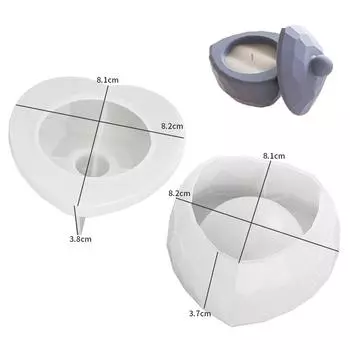 Рельефная роза, ящик для хранения цветов, силиконовые формы, смоляная банка для свечей, форма для украшения, ретро-подсвечник в форме сердца, бетонная чашка