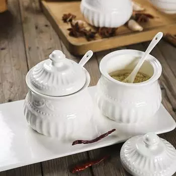 Рельефная сахарница и сливочники в стиле британского барокко, набор роскошных керамических кухонных принадлежностей в стиле рококо, кувшин для молока, кофе 2 Pcs Set
