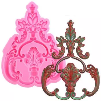 Рельефная силиконовая форма, формы для помадки, кайма для торта, инструменты для украшения торта, форма для конфет, смолы, глины, формы для шоколада розовый
