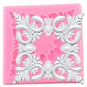 Рельефная силиконовая форма в стиле барокко, формы для шоколадной мастики, формы для помадки, инструменты для украшения торта