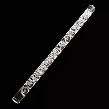 Рельефные инструменты для выпечки Инструмент для торта Текстура Тиснение Помадка Кекс DIY Скалки Тесто Раскатыватель прозрачный