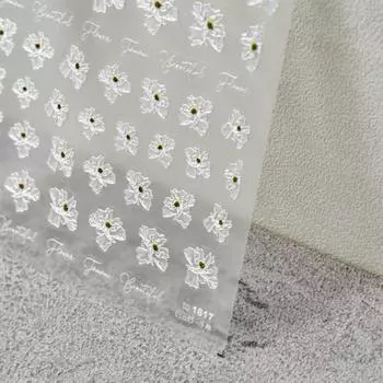 Рельефные полупрозрачные наклейки для ногтей с цветами, японские наклейки, 5D наклейки для ногтей, креативное украшение своими руками to1817