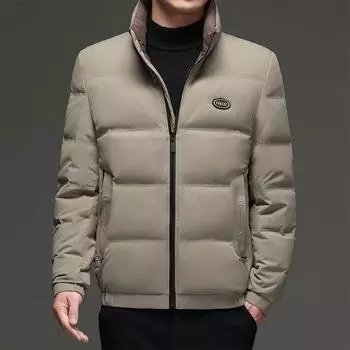 Рельефный графеновый теплоаккумулирующий новый национальный стандарт утиный пуховик осень и зима новый мужской ветрозащитный пуховик с воротником-стойкой M