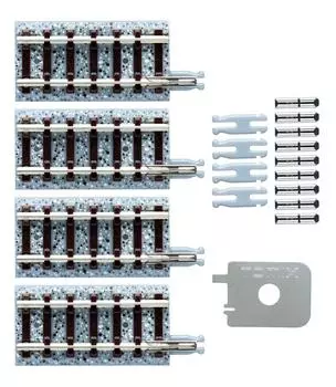 Рельсовая колея TOMIX N Gauge Joint F, набор из 4 предметов, 1529, принадлежности для моделей железных дорог S35-J