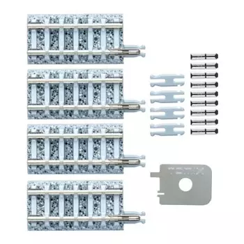 Рельсовая направляющая TOMIX N Gauge Joint PC S35-J-PC F, набор из 4 шт. 1530, принадлежности для моделей железных дорог
