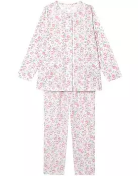Relax Long Хлопковая смесь CDX517 PI [Wacoal & Sleep] Пижама, рукава, брюки, (Основной корпус) Женский