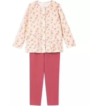 Relax Long Long Cotton Blend Warm CDW416 RE [Wacoal & Sleep] Pajamas, Sleeves, Pants, (Main Body), Women s